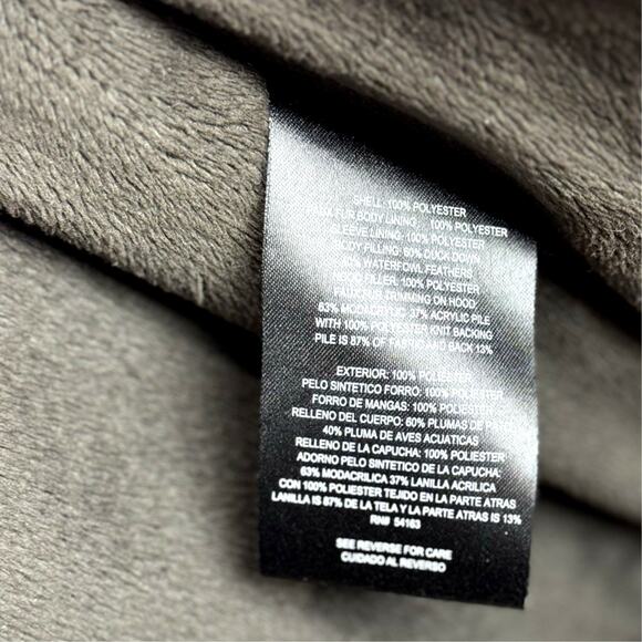 Women's Calvin Klein Cream Down Puffer Jacket - Size Small - Picture 7 of 11